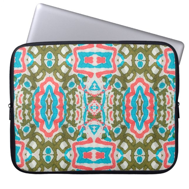 Ikat Ethnic Abstract Pattern. Shaman Pattern. Peni Laptop Sleeve (Front)