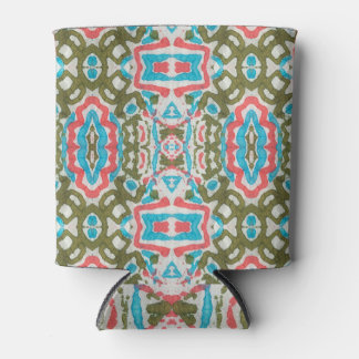 Ikat Ethnic: Abstract Shaman Pattern Can Cooler