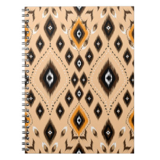 Ikat Ethnic Geometric Folklore Pattern Notebook