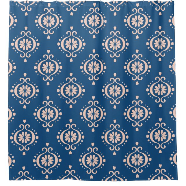 Ikat Geometric Folklore Damask Ornament (Front)