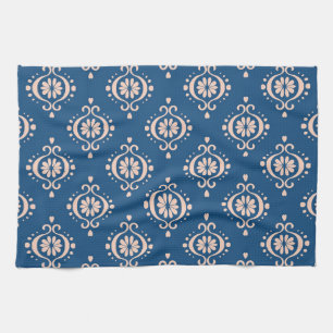 Ikat Geometric Folklore Damask Ornament Kitchen Towel