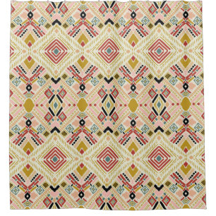 Ikat geometric folklore, oriental damask pattern.