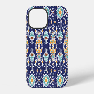 Ikat Geometric: Folklore Oriental Ornament. iPhone 12 Case