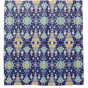 Ikat geometric folklore ornament. Oriental vintage