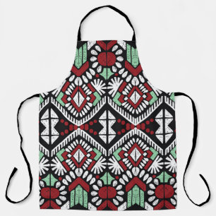 Ikat geometric folklore ornament. Tribal ethnic vi Apron