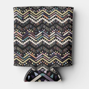 Ikat geometric folklore, tribal Aztec pattern. Can Cooler
