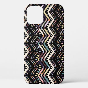 Ikat geometric folklore, tribal Aztec pattern. iPhone 12 Case