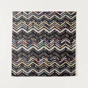 Ikat geometric folklore, tribal Aztec pattern. Tapestry