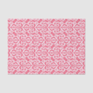 Ikat Moorish Damask - shades of coral pink Tissue Paper
