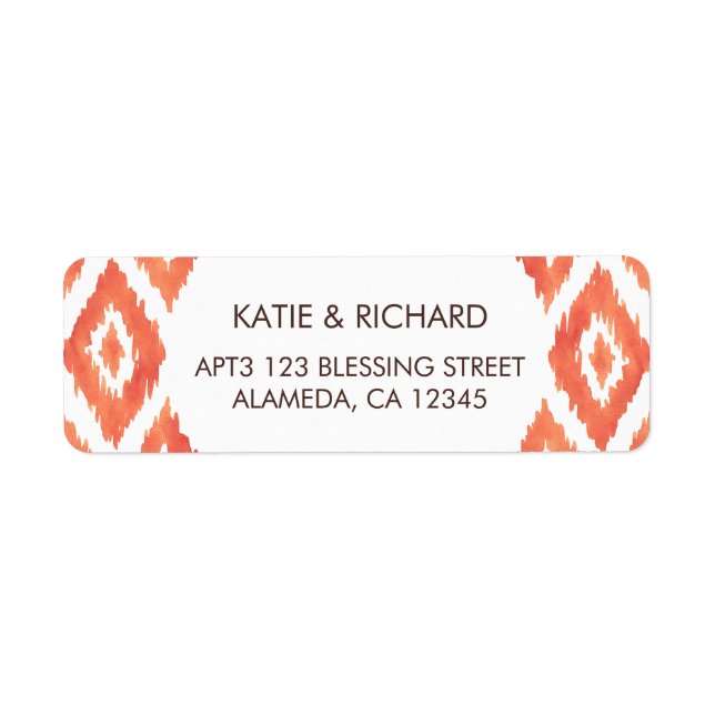 Ikat orange (Devant)