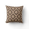 Ikat pattern - Chocolate and pale peach