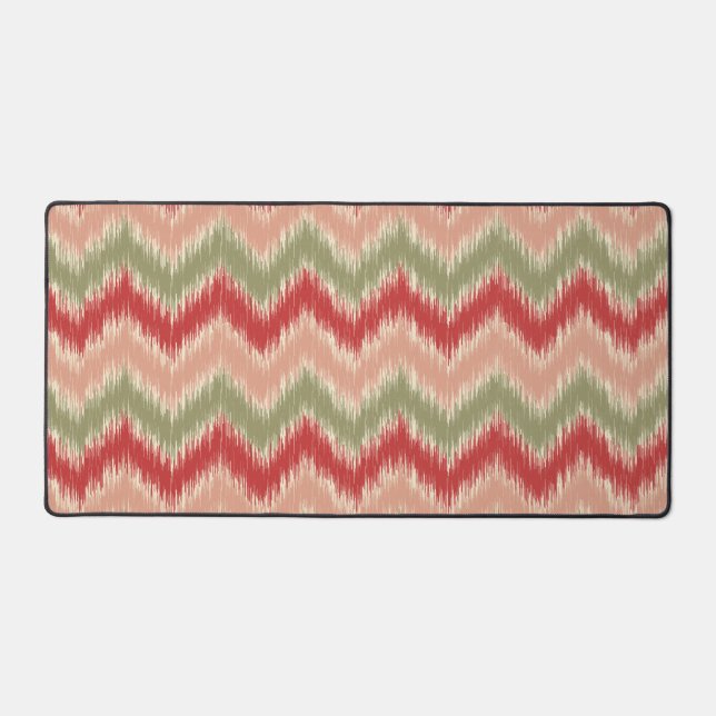 Ikat Pattern  Desk Mat (Front)