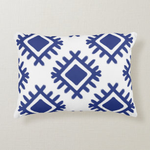Ikat pattern Ethnic textile tribal American Americ Accent Pillow