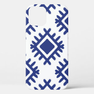 Ikat pattern Ethnic textile tribal American Americ iPhone 12 Case