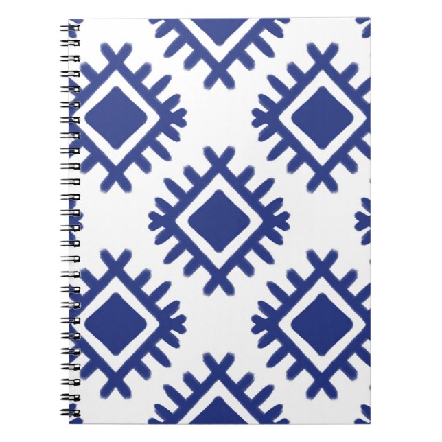 Ikat pattern Ethnic textile tribal American Americ Notebook (Front)
