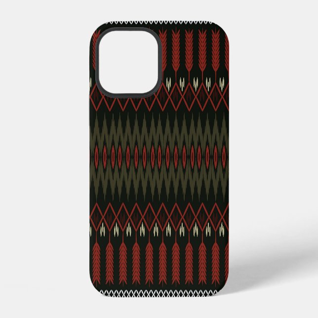 Ikat Pattern: Geometric Ethnic Ornament iPhone Case (Back)