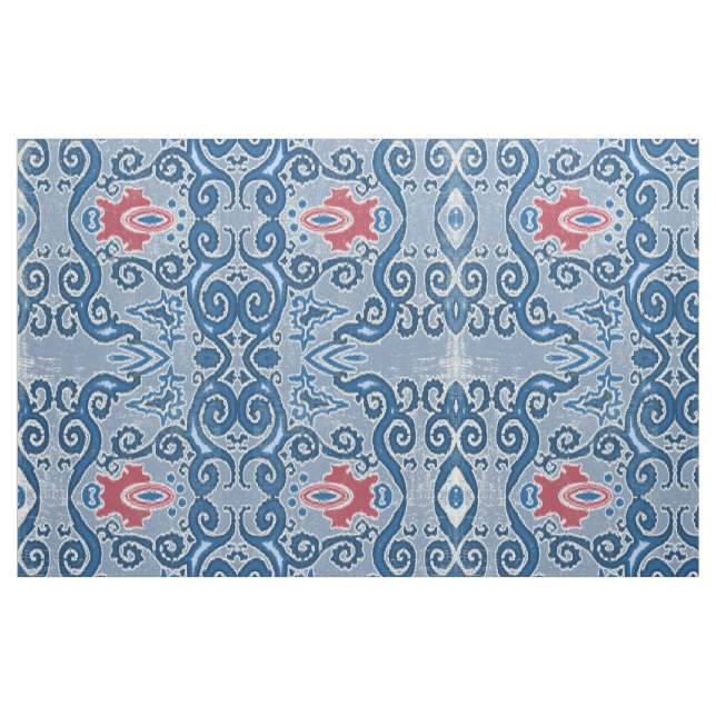 IKAT Pattern Gypsy Boho Bohemian Trendy Vintage Fabric (Fat Quarter)