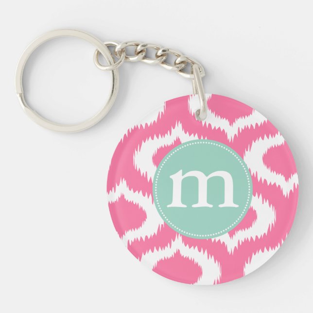 ikat pink.ai keychain (Front)