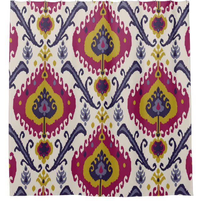 Ikat seamless pattern background Traditional patte (Front)