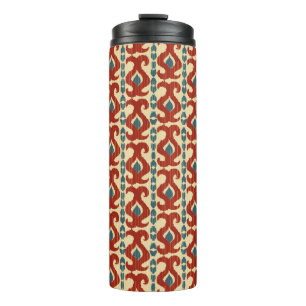Ikat seamless pattern thermal tumbler