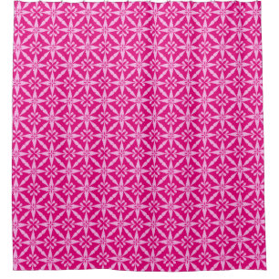 Ikat Star Pattern - Fuchsia Pink