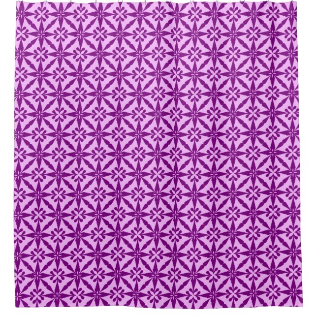 Ikat Star Pattern - Violet and Orchid (Front)