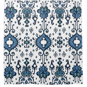 Ikat, tribal, ethnic seamless ornament.