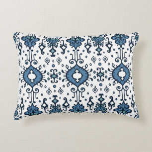 Ikat, tribal, ethnic seamless ornament. accent pillow