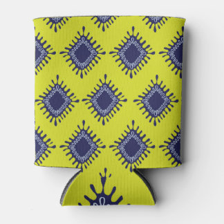 Ikat Tribal: Stylish Modern Pattern. Can Cooler