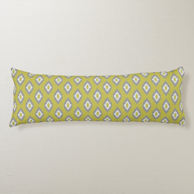 Ikat vintage pattern body pillow (Front)