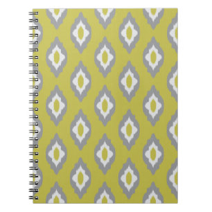 Ikat vintage pattern notebook