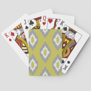 Ikat vintage pattern playing cards