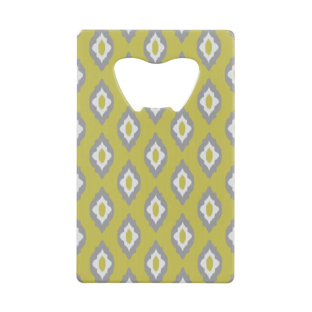 Ikat vintage pattern wallet bottle opener (Front)
