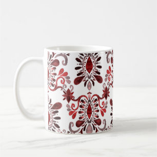 Ikat Watercolor: Tribal Ethnic Seamless. Coffee Mug