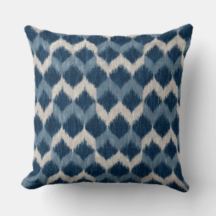 Ikat Wave Throw Pillow