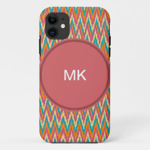 iKat Zigzag Design Spice Colours iPhone 11 Case