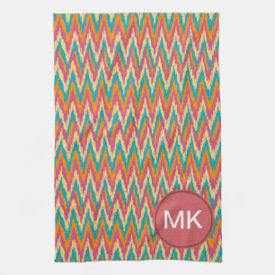 iKat Zigzag Design Spice Colours Kitchen Towel