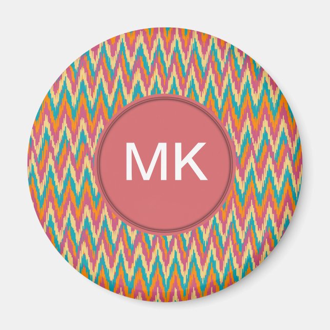 iKat Zigzag Design Spice Colours Magnet (Front)