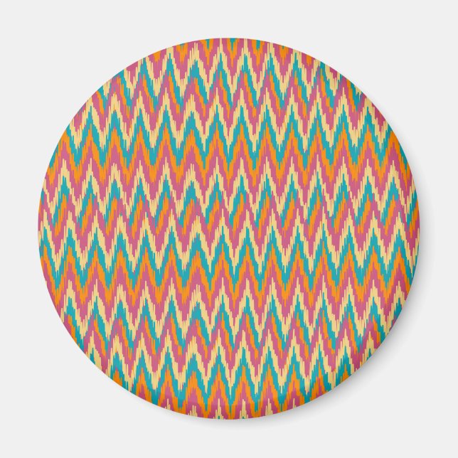 iKat Zigzag Design Spice Colours Magnet (Front)