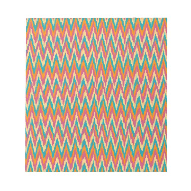 iKat Zigzag Design Spice Colours Notepad (Front)