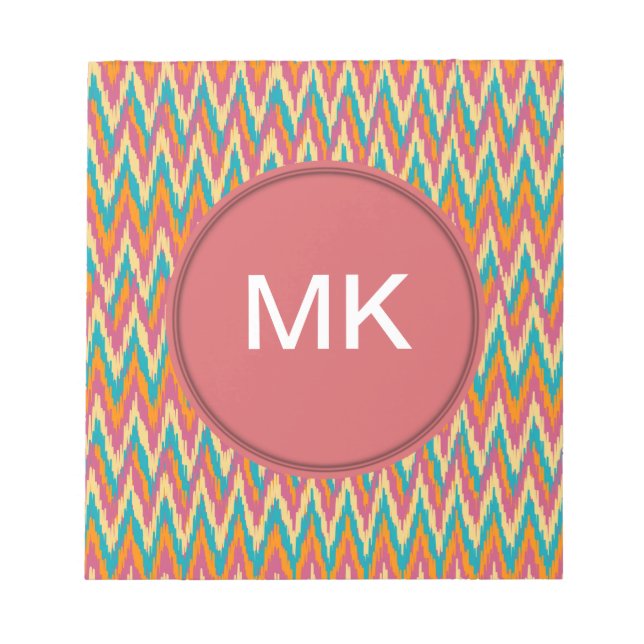 iKat Zigzag Design Spice Colours Notepad (Front)