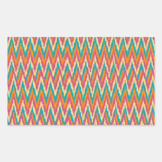 iKat Zigzag Design Spice Colours Sticker (Front)
