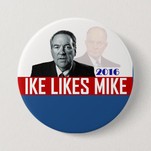 Ike Likes Mike 3 Inch Round Button