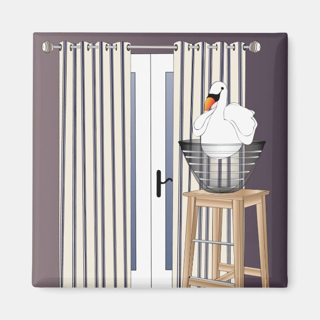 Ikea Interiors Swan Magnet (Front)
