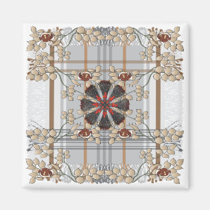 Ikea Lance Plaid Magnet Brown
