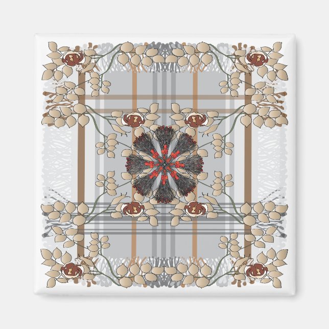 Ikea Lance Plaid Magnet Brown (Devant)