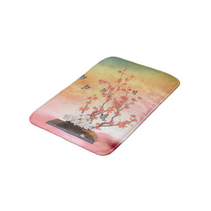 Ikebana display bath mat