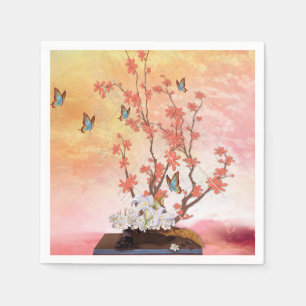 Ikebana display napkin