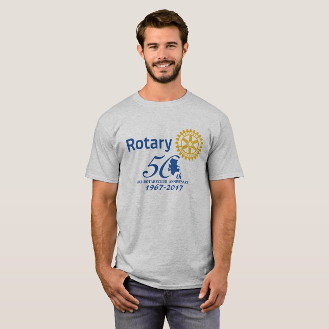 Iki Rotary 50th Anniversary Logo T-shirt (Front Full)