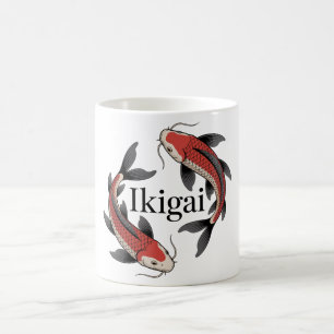 Ikigai Japanese Koi Symbol for Daily Purpose Coffee Mug